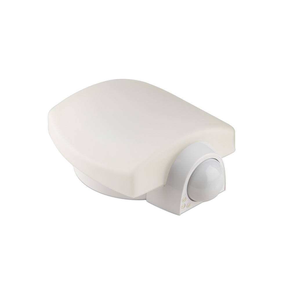 Aplica pe perete cu LED senzor 180GR. si kit de emergenta Alb