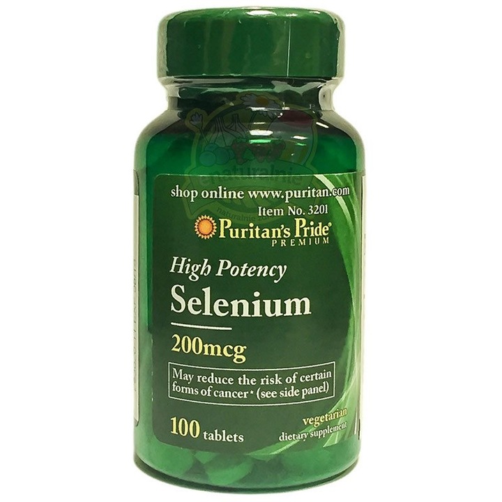 Selenium, 200 mcg, Puritans Pride, 100 tablete