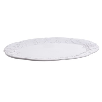 Platou stoneware Crem Inart Grecia 36.5 cm Platou stoneware Crem Inart Grecia 36.5 cm
