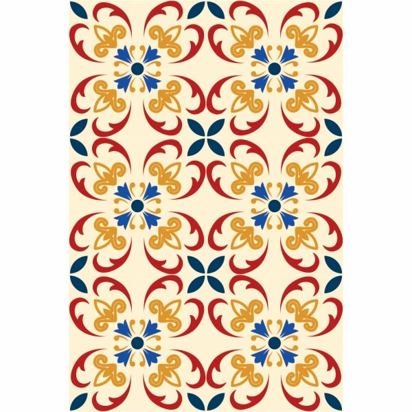 Set stickere autocolante faianta decorativa 20cm x 30cm model multicolor decorativ 13