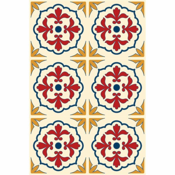 Set stickere autocolante faianta decorativa 20cm x 30cm model multicolor decorativ 11