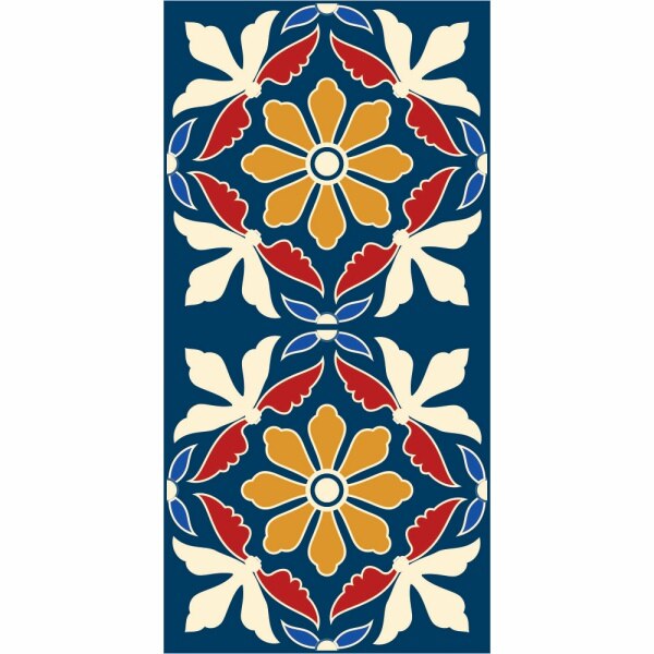 Set stickere autocolante faianta decorativa 20cm x 40cm model multicolor deco 15