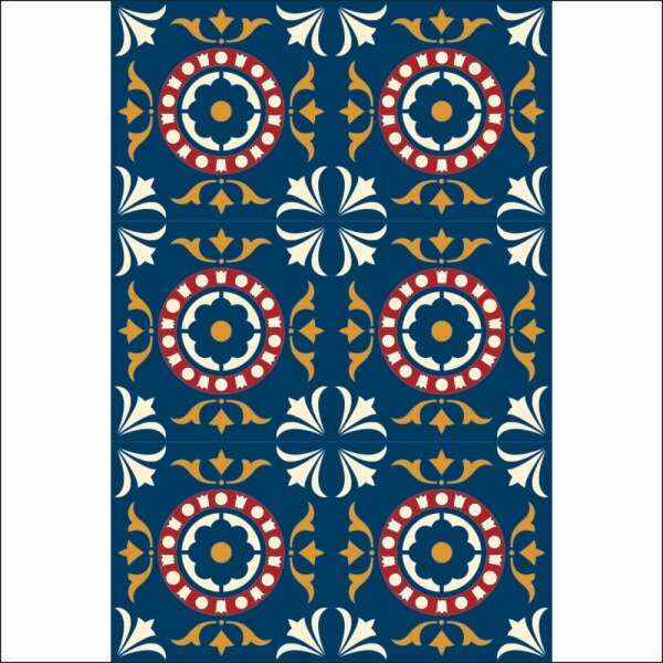 Set stickere autocolante faianta decorativa 20cm x 30cm model multicolor decorativ 19