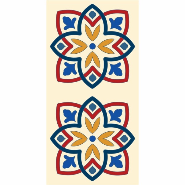 Set stickere autocolante faianta decorativa 20cm x 40cm model multicolor deco 6