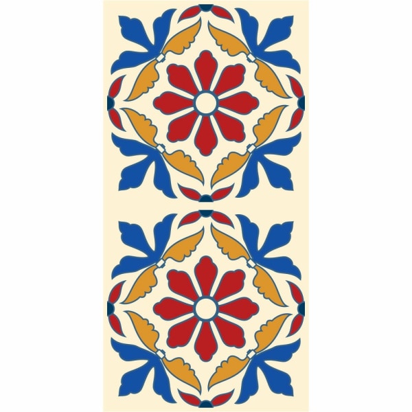 Set stickere autocolante faianta decorativa 20cm x 40cm model multicolor deco 1