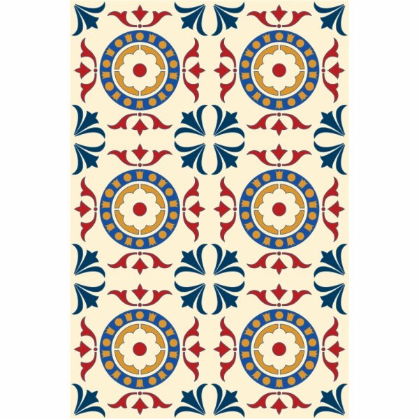 Set stickere autocolante faianta decorativa 20cm x 30cm model multicolor deco 10