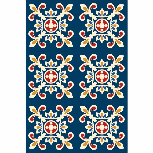 Set stickere autocolante faianta decorativa 20cm x 30cm model multicolor deco 9