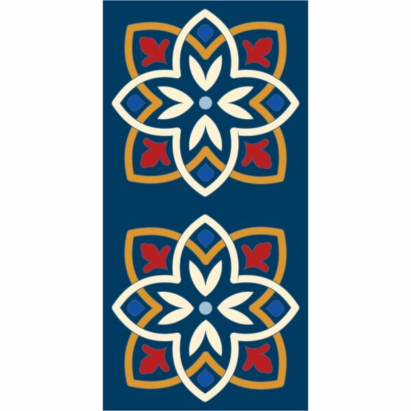 Set stickere autocolante faianta decorativa 20cm x 40cm model multicolor deco 5