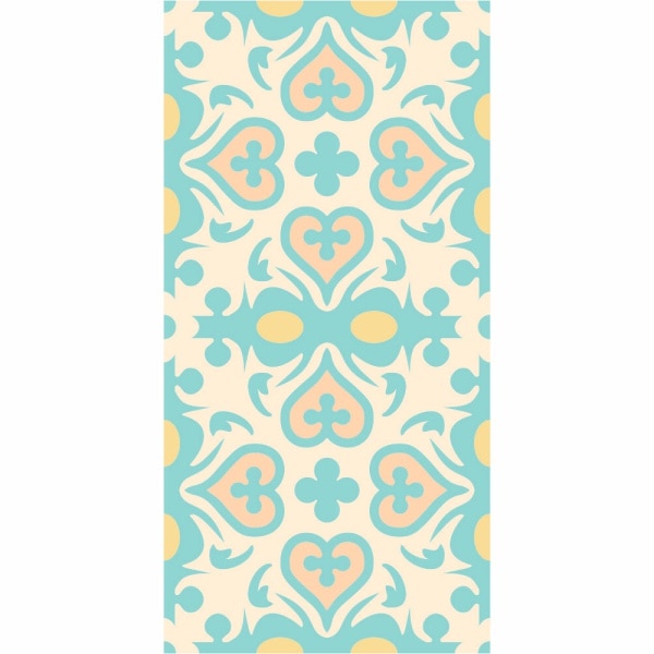 Set stickere autocolante faianta decorativa 20cm x 40cm model retro multicolor 2