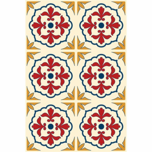 Set stickere autocolante faianta decorativa 20cm x 30cm model multicolor deco 4
