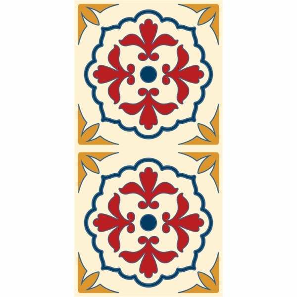 Set stickere autocolante faianta decorativa 20cm x 40cm model multicolor deco 4