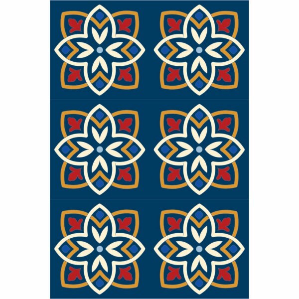 Set stickere autocolante faianta decorativa 20cm x 30cm model multicolor deco 5