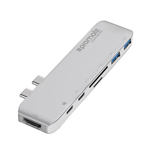 Hub USB pentru MacBook Pro PROMATE MacHub-Pro, argintiu