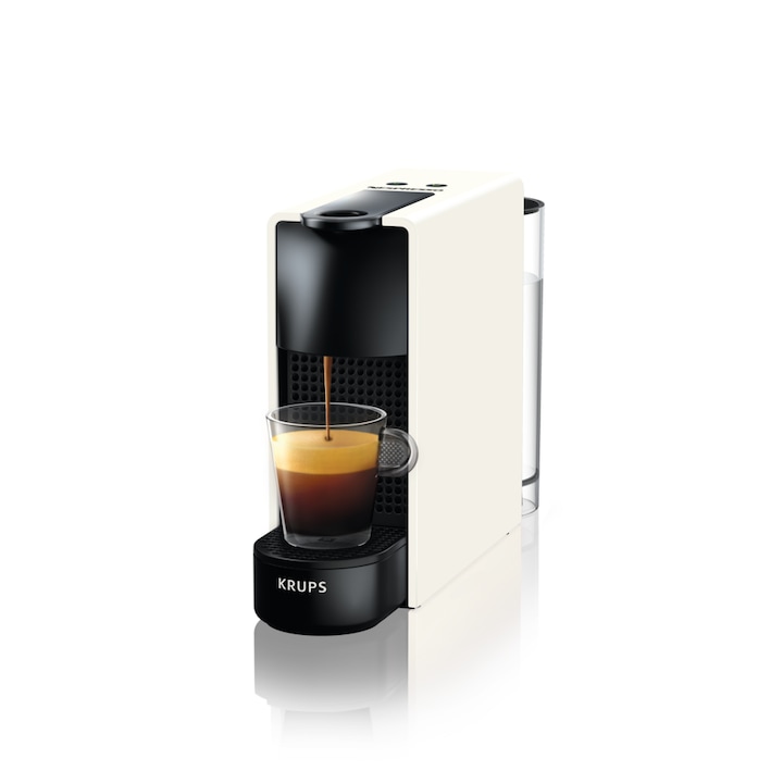 Krups Nespresso® XN110110 Essenza Mini White kapszulás kávéfőző 1450W, 19 bar, 0.6 literes víztartály, Fehér