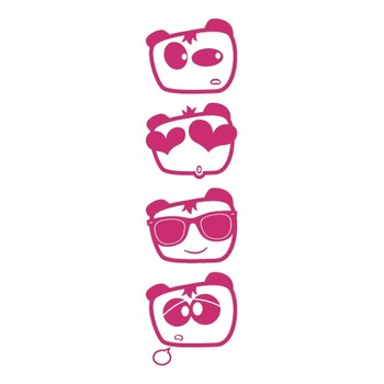 Sticker auto - Dispozitii 3 (pachet) - Magenta - 4buc 10x8 cm Sticker auto - Dispozitii 3 (pachet) - Magenta - 4buc 10x8 cm