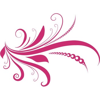 Flori cu margele - Sticker Decorativ - Magenta - 113 x 83 cm Flori cu margele - Sticker Decorativ - Magenta - 113 x 83 cm