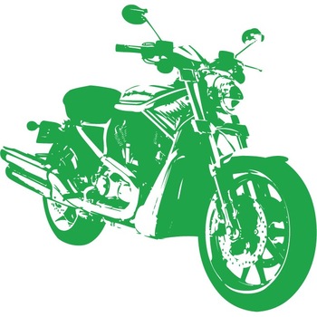 Motocicleta - Sticker Decorativ - Verde - 113 x 110 cm Motocicleta - Sticker Decorativ - Verde - 113 x 110 cm
