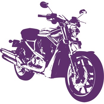 Motocicleta - Sticker Decorativ - Indigo - 85 x 83 cm Motocicleta - Sticker Decorativ - Indigo - 85 x 83 cm