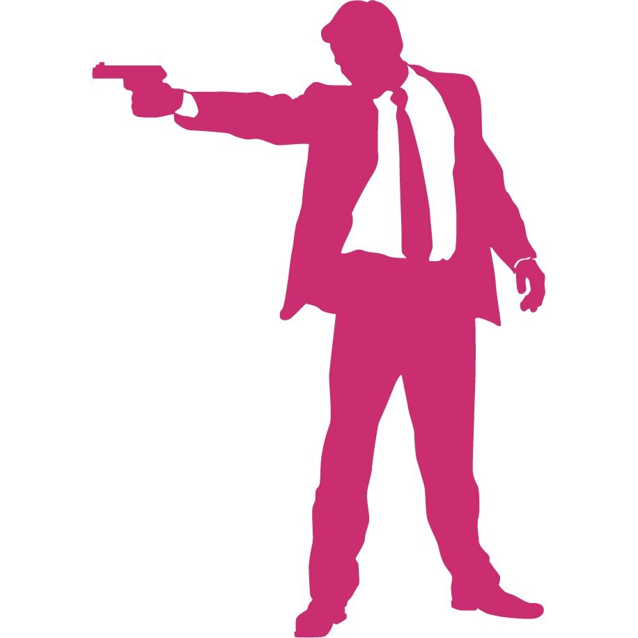 Asasinul - Sticker Decorativ - Magenta - 110 x 155 cm