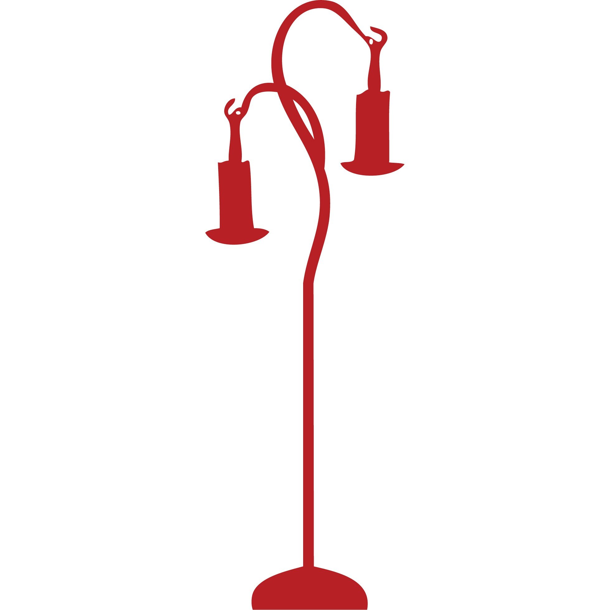 Lampa cu stil - Sticker Decorativ - Rosu Cardinal - 50 x 150 cm