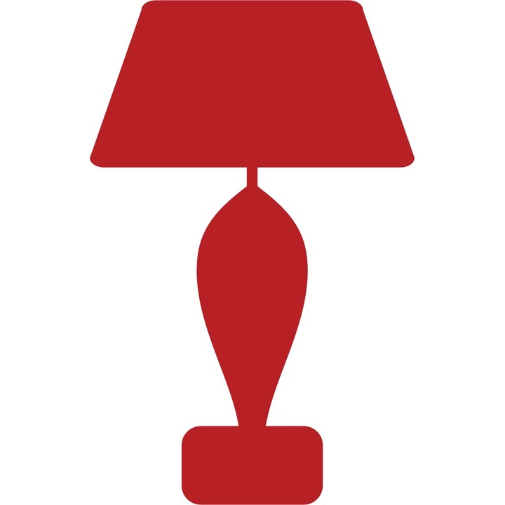 Lampa - Sticker Decorativ - Rosu Cardinal - 64 x 100 cm