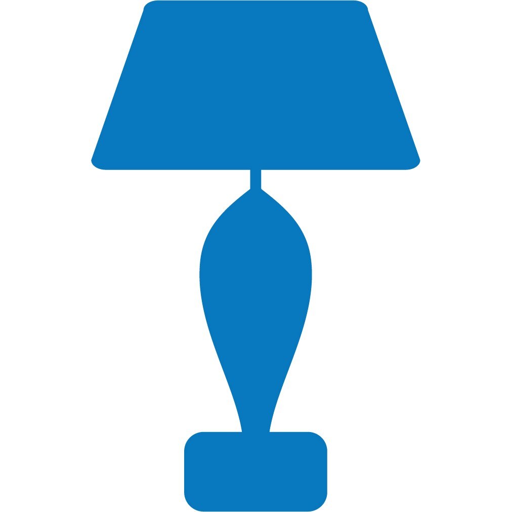 Lampa - Sticker Decorativ - Albastru - 85 x 133 cm