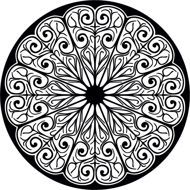 Simbol celtic - Sticker Decorativ - Negru - 83 x 83 cm