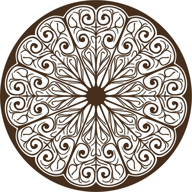 Simbol celtic - Sticker Decorativ - Choco - 83 x 83 cm