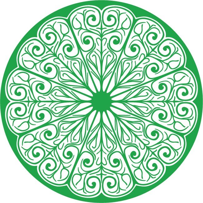 Simbol celtic - Sticker Decorativ - Verde - 83 x 83 cm