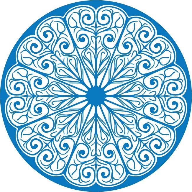 Simbol celtic - Sticker Decorativ - Albastru - 83 x 83 cm