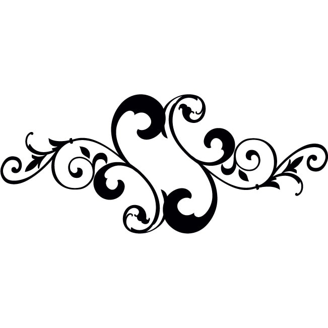 Elementul arhitecturii - Sticker Decorativ - Negru - 135 x 57 cm