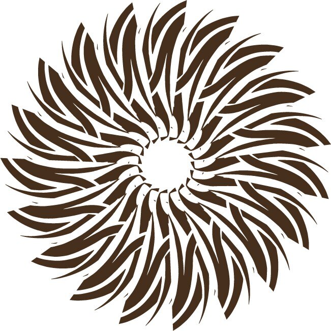 Floarea din soare - Sticker Decorativ - Choco - 83 x 83 cm