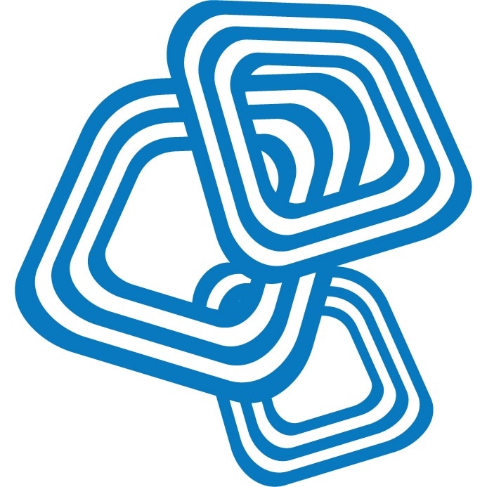 Patratele abstracte - Sticker Decorativ - Albastru - 83 x 88 cm