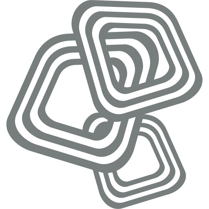 Patratele abstracte - Sticker Decorativ - Gri Metal - 83 x 88 cm