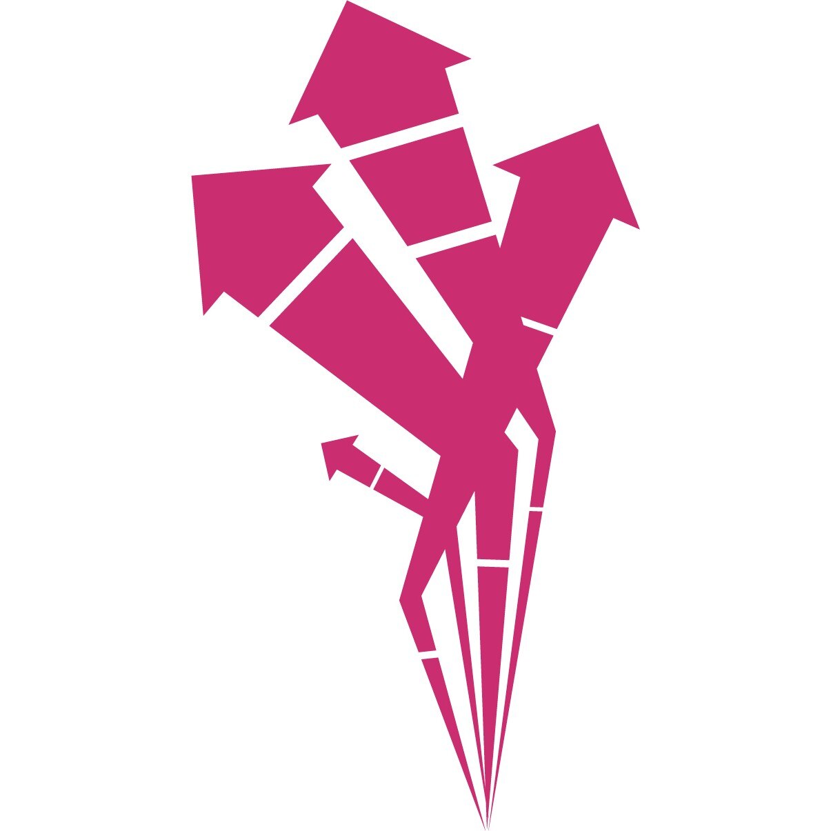 Artificiile - Sticker Decorativ - Magenta - 75 x 139 cm