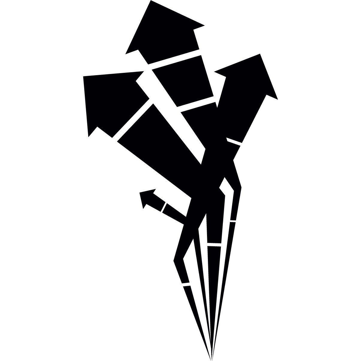 Artificiile - Sticker Decorativ - Negru - 75 x 139 cm