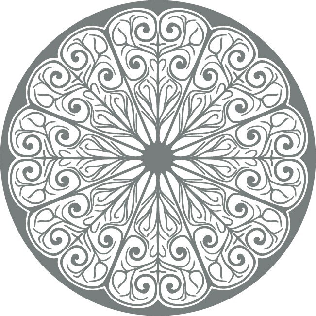 Simbol celtic - Sticker Decorativ - Gri Metal - 83 x 83 cm