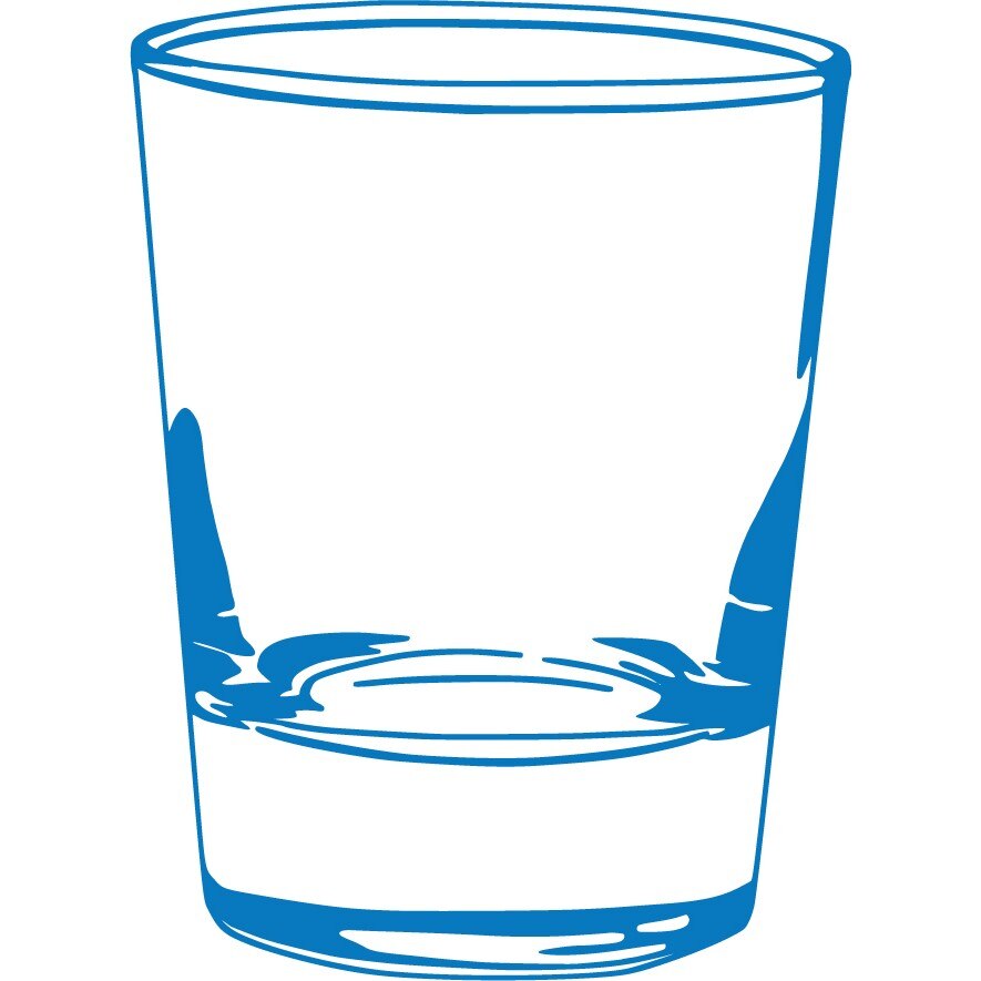 Paharul - Sticker Decorativ - Albastru - 100 x 135 cm