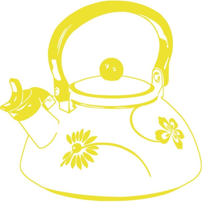 Ceainicul - Sticker Decorativ - Lemon - 83 x 90 cm