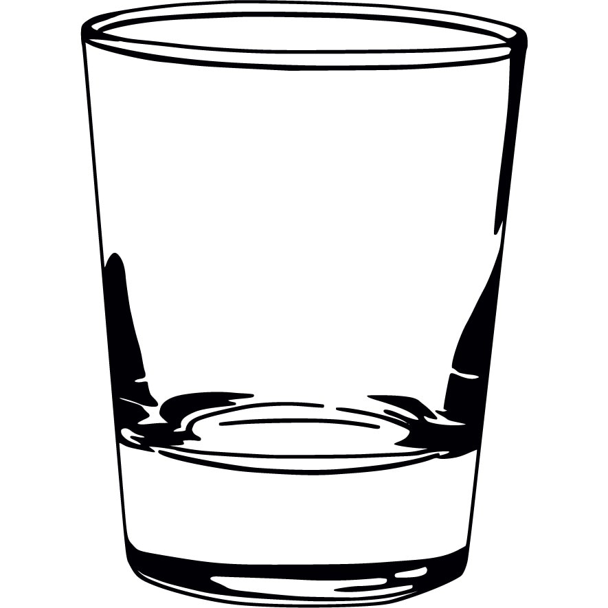 Paharul - Sticker Decorativ - Negru - 75 x 102 cm