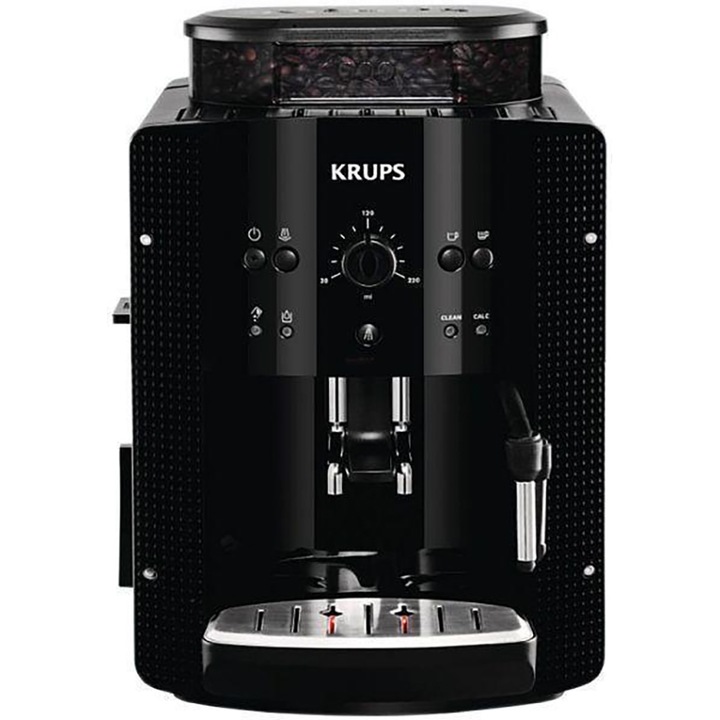 Krups EA810870 Essential Automata еспресо кафемашина, 1450W, 15 бара, 1,7 литров резервоар за вода, Черен