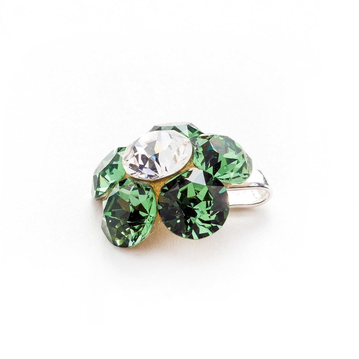 Pandantiv Argint DaviCrystals cu cristale Swarovski floare l ernite