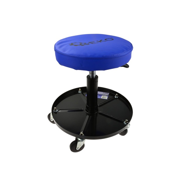 Scaun pentru atelier, rotund, inaltime reglabila, Geko, G10826