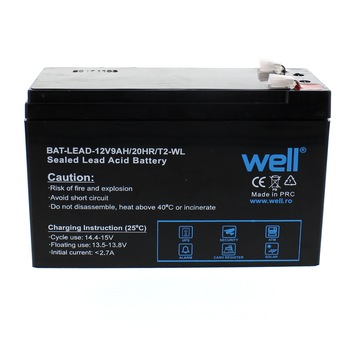 Acumulator plumb acid 12V 9AH cu borne late, Well Acumulator plumb acid 12V 9AH cu borne late, Well