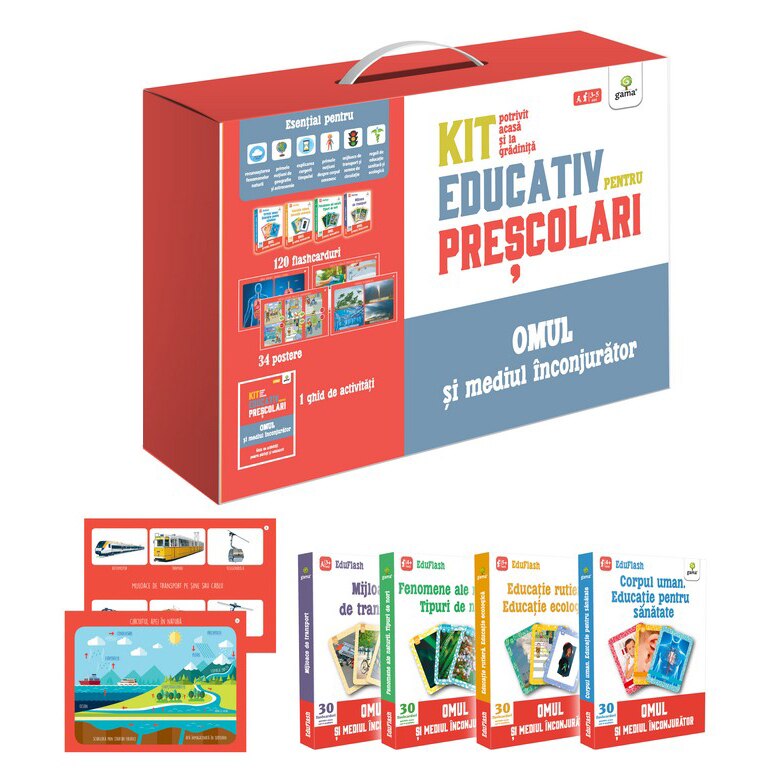 Kit educativ pentru prescolari. Omul si mediul inconjurator