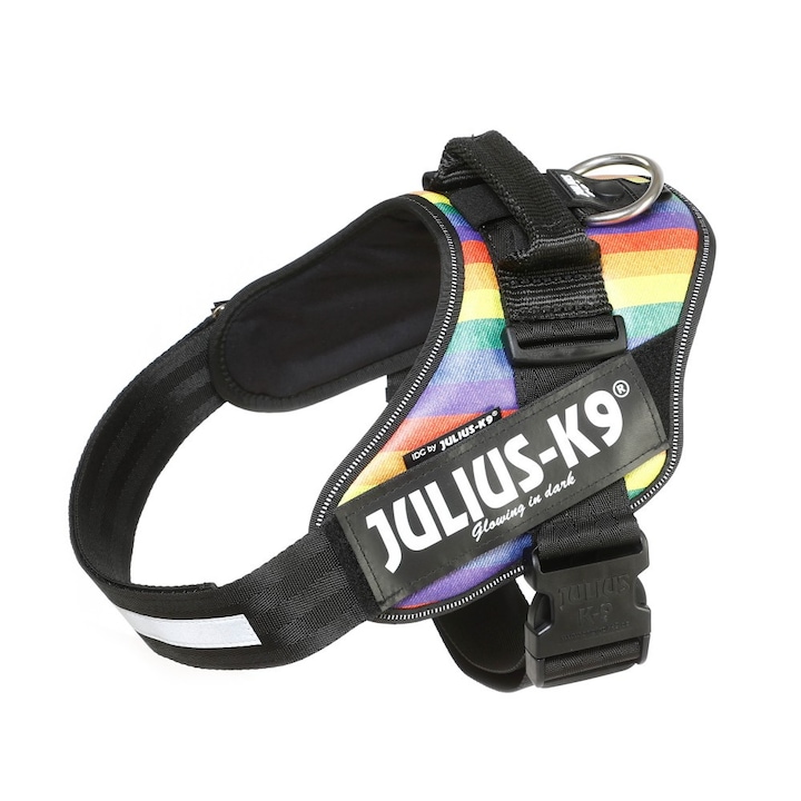 Julius K9 IDC Power колан за кучета, Среден размер, 14-25 кг, Rainbow