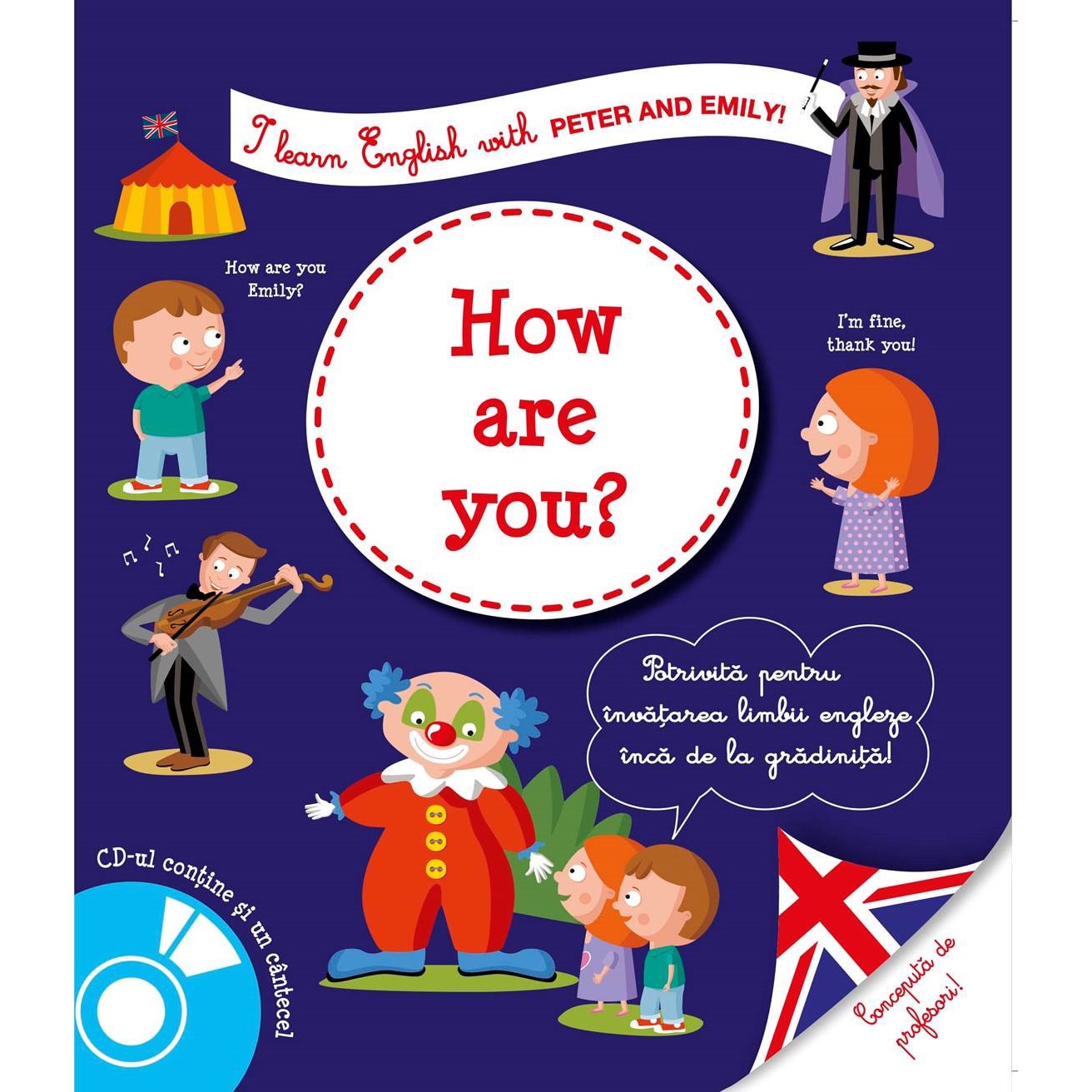 I learn English. How are you ?