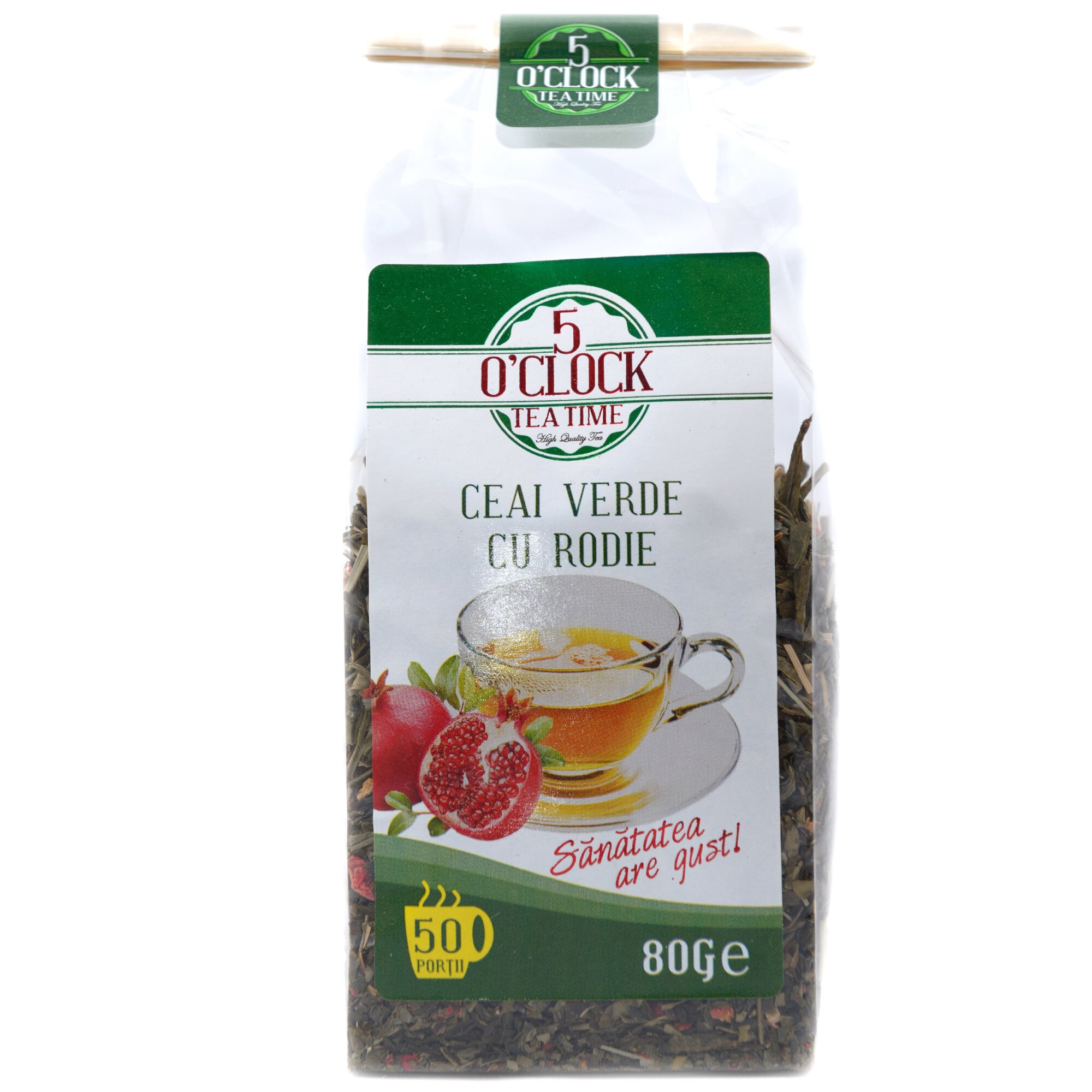 Ceai Verde cu Rodie, 5 O'Clock Tea, 80 grame