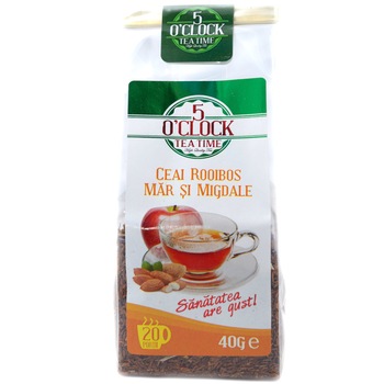 Ceai Rooibos Mar si Migdale, 5 O' Clock Tea, 40 grame Ceai Rooibos Mar si Migdale, 5 O' Clock Tea, 40 grame