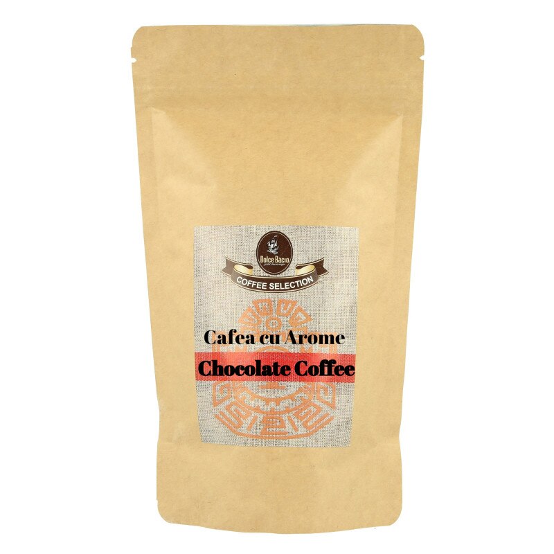 Cafea 100% Arabica, macinata, cu aroma de ciocolata, Dolce Bacio, 125 grame